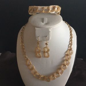 Necklace, Earrings, Bracelet